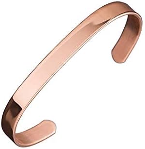 Art Of Creation Handmade Pure Copper Bracelet For Unisex Adjustable Bracelets | Cuff And Kada Yoga Jewelry For Men and Women | India Pattern